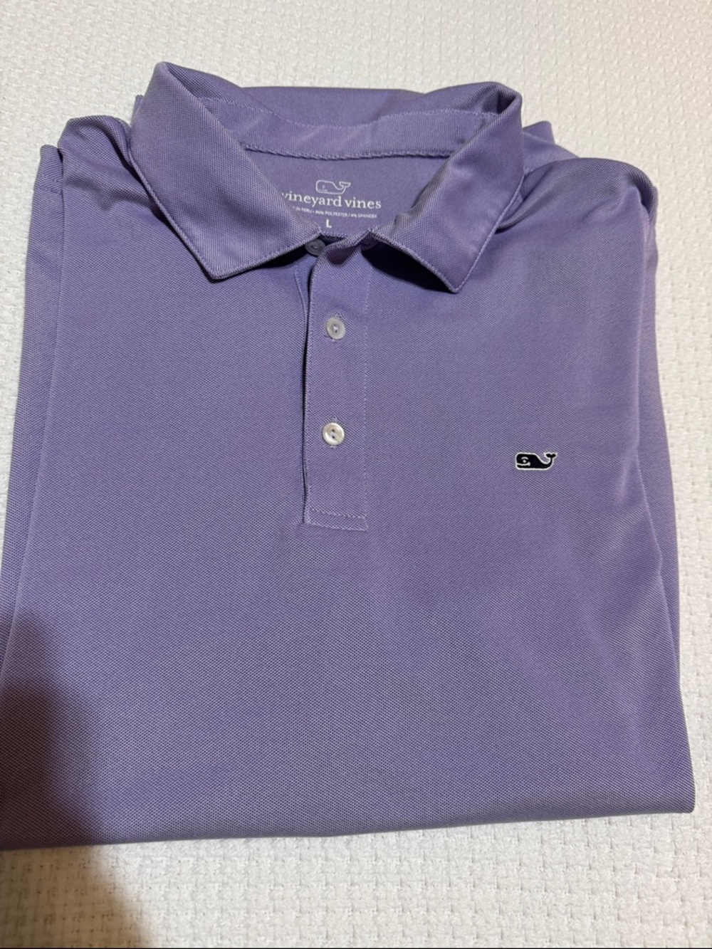 Vineyard Vines Men's Lavender Polo Shirt large